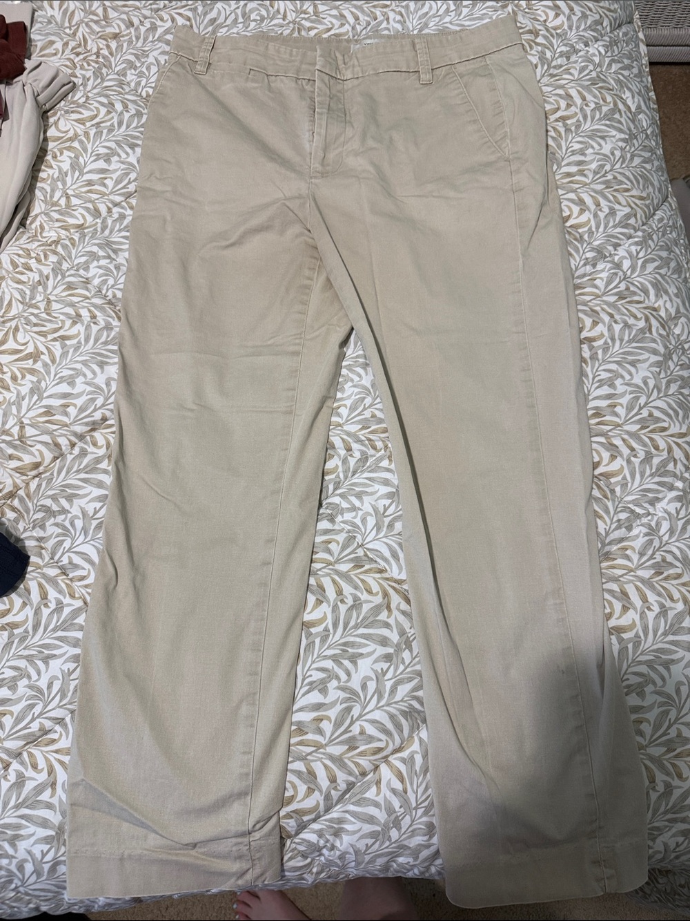Vince Beige/Tan Straight-Leg Chinos